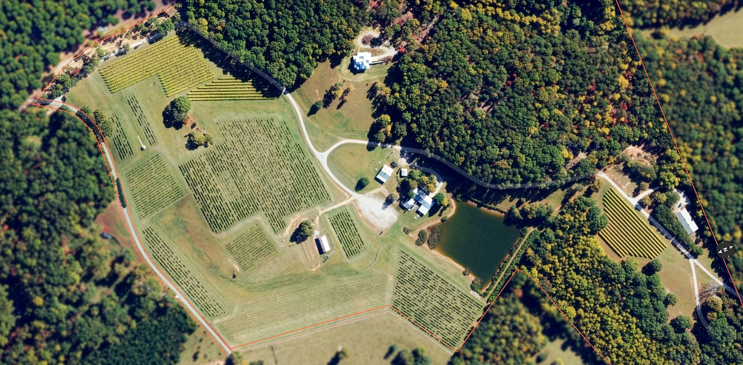 Three Sisters vineyard field map